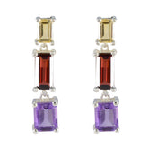 Pauline Multicolor Stud Earrings for Everyday Glam Multi multicolor Stud
